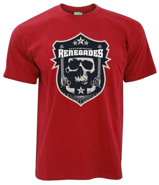 Renegades "Totenkopf mit Pistolen" T-Shirt