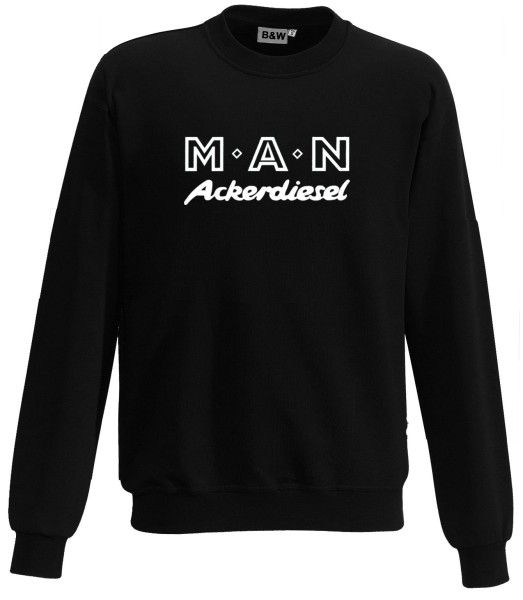 M-A-N Ackerdiesel Pullover - Brustdruck mittig