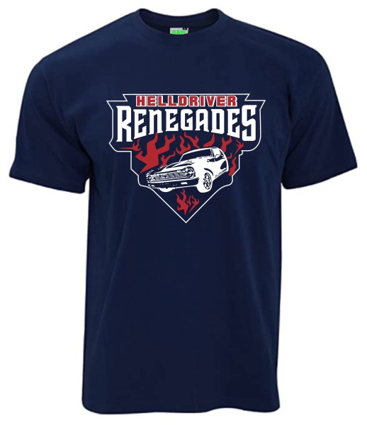 Renegades T-Shirt "Helldriver" Brustdruck mittig