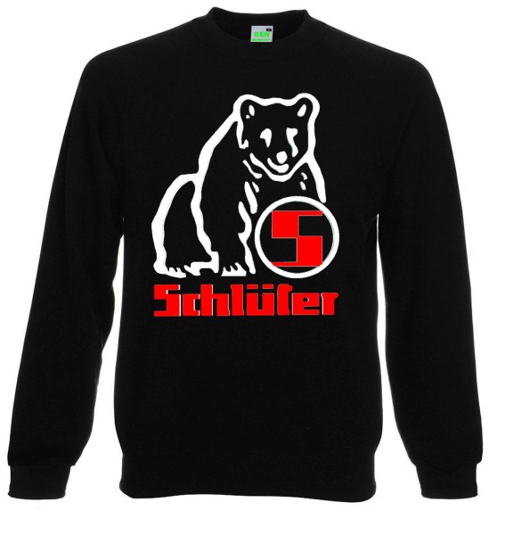 Schlüter Pullover - Brustdruck weiß/rot mittig