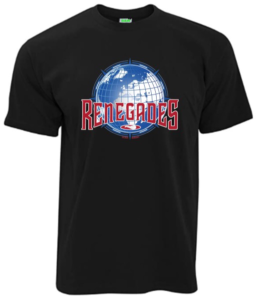 Renegades T-Shirt "Globus" Brustdruck mittig